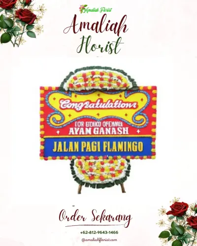 Bunga Papan Congratulation di Paket Agung